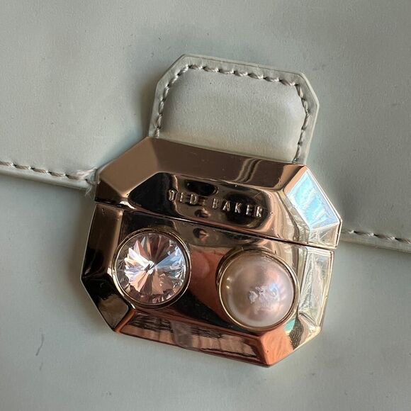 Ted Baker Mint Green Leather Mini Top Handle Bag - Picture 4 of 10